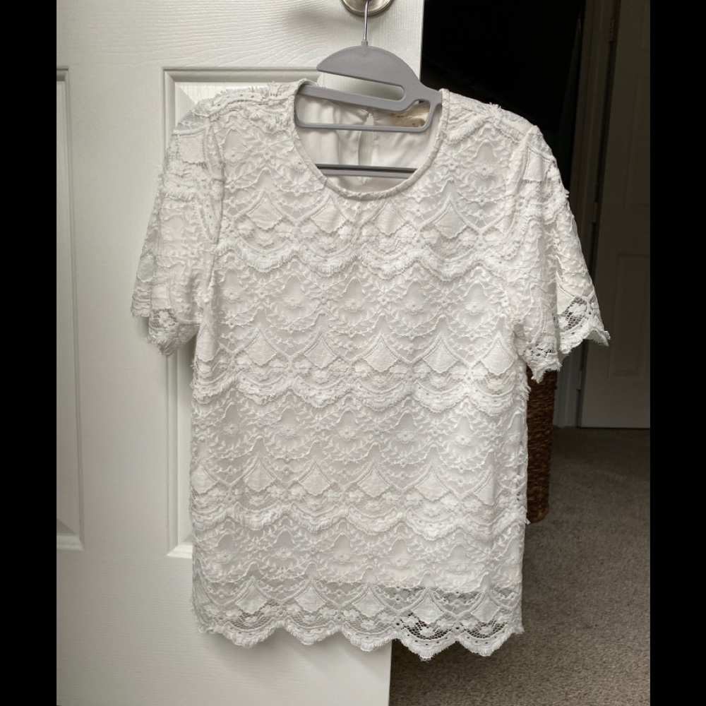 Orange Creek Lace Detailed Blouse, Size Small